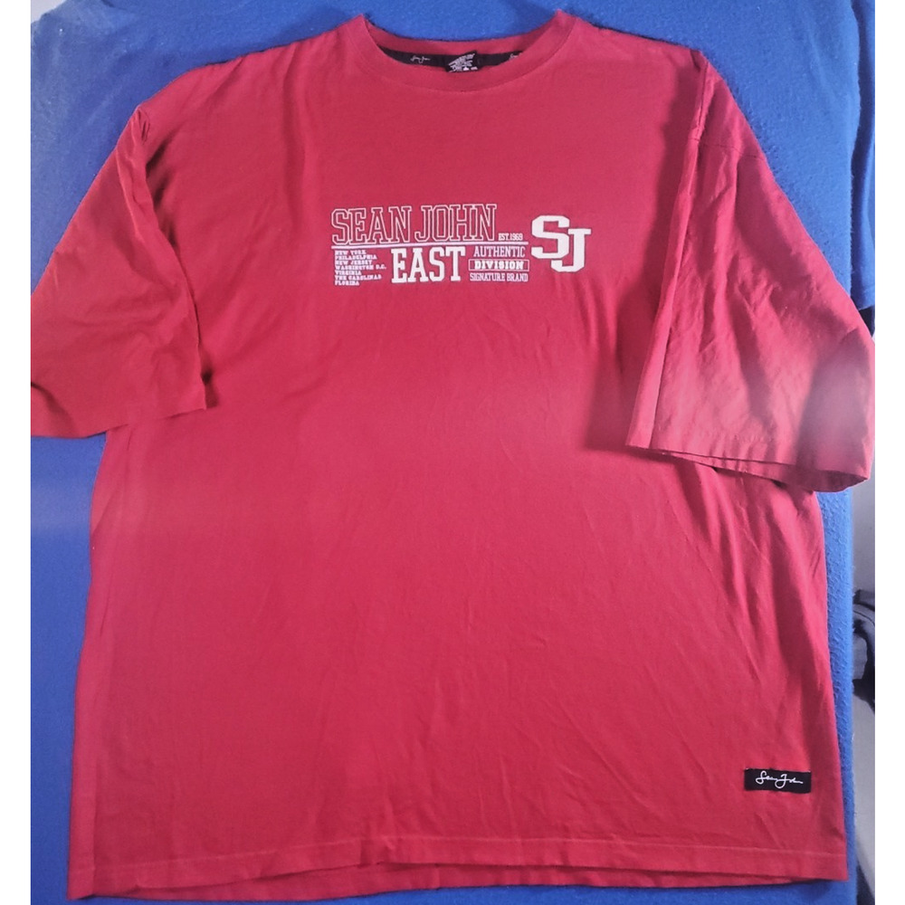 Vintage 90s Sean John Red T-Shirt Men's Size XXL